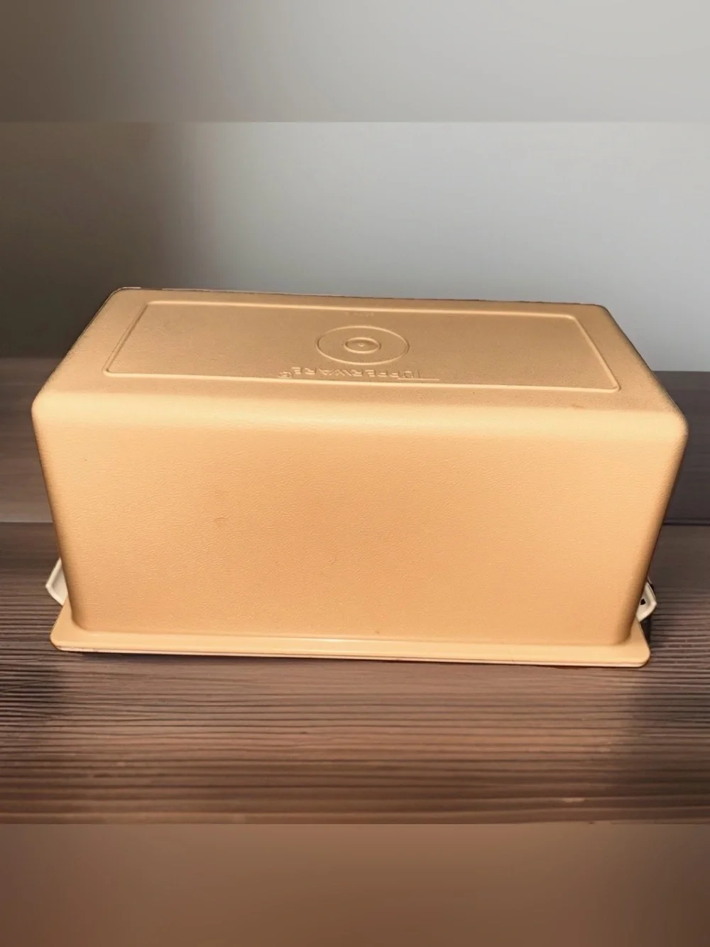 Vintage Tupperware Butter Dish Keeper 638 Harvest Gold & Base 639 Almond